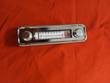 Hydraulic tank sight gauge with built-in thermometer, chrome frame, two mounting bolts, C and F scale