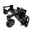 Landhonor soil conditioner showing the toothed drum, swiveling gauge wheels, hydraulic valve and quick-attach mount