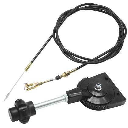 Throttle Cable Kit with Black Knob, 2.5 m (8.2 ft), for EX230 Excavator