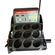 AGT wheel balancer control panel and weight trays, digital offset displays
