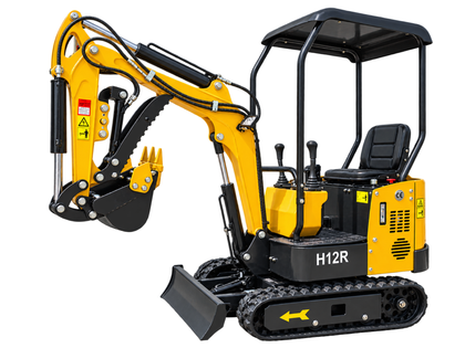 AGT H12R 1 Ton Mini Excavator with a Hydraulic Thumb