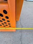 Tape measure across the Arteer rock rake's frame, reading about 74 inches