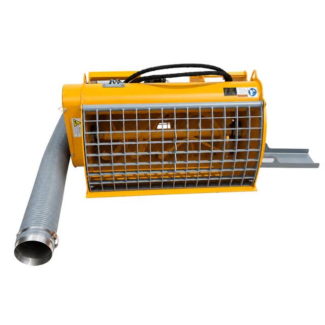 Landhonor cement mixer bucket, yellow drum with steel grate, flexible discharge hose and cam-lock coupler