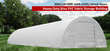 30x65x15 heavy-duty PVC fabric storage building with winch doors, white arched cover on a steel frame