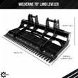 Dimension diagram of the Wolverine 78-inch land leveler: 78in wide, 26.3in tall, 46.2in overall length