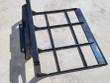Land leveler grid frame from above, steel cross bars behind the quick-attach mount plate