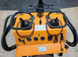 QB-480 mini skid steer control console with twin pilot joysticks, gauges, key start and throttle lever