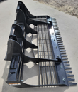 Black Wolverine 72-inch land leveler planer with extending arms and grid tines
