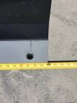 Tape measure up the push blade, reading about 24 inches of blade height