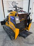 CFG Industrial KJT27 mini skid steer, rear access panels open, control panel and step visible