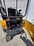 CFG QK18R mini excavator rear engine access door open, engine visible