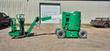 JLG E300AJP boom lift, boom extended outward, side view