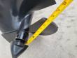 Tape measure laid across the auger bit flighting, reading about 16 inches across
