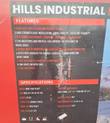 Printed features and specifications panel: 50x100x26 double-truss 21oz PVC shelter with dimensions
