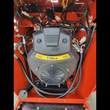 AGT LRT23 739cc gasoline engine in the red frame with wiring harness and hydraulic lines