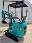 CFG H16R mini excavator, front-quarter view showing canopy, tracks, and folded bucket arm