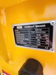 Nameplate: TOFT750 hydraulic breaker, 50-90 L/min oil flow, 120-170 bar, 480 kg, 7-10 ton carrier, 2025