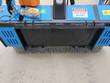 Raytree 72-inch drum mulcher front: steel chain curtain, quick-attach plate and DANGER STAY CLEAR 300 FEET decal