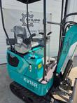 CFG KV16R mini excavator, close-up of operator seat and dual joystick controls