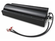 GIYI 72-inch vibratory roller, smooth black drum in a bolted steel shroud, two hydraulic hoses with red-capped couplers