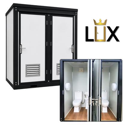 LUX Dual-Stall Portable Restroom Bathroom