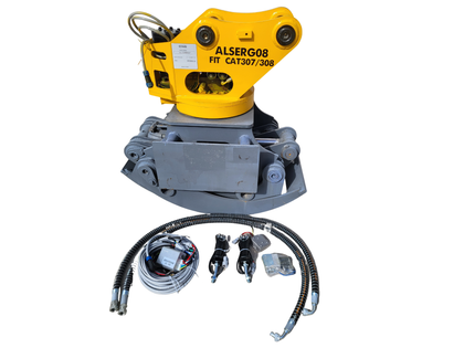 Lyals ALSERG08 Rotating Excavator Grapple - Fits CAT 307/308
