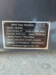 ID plate: Mini Disc Mulcher model MDM50, 33in cutter, 46 blades, fits a mini skid steer loader