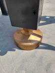 Raytree 680 post driver's bronze driving cup and black ram housing, close-up