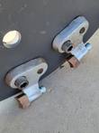 Tape measure across two cutter teeth on the RMSG29 stump grinder wheel