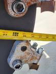 Tape measure across two more cutter teeth on the RMSG29 stump grinder wheel