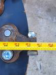 Tape measure against the RTSG30 cutting disc's tooth mount, reading about 30 inches