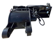 Black GIYI PL72 skid steer planer on a white background, milling drum, depth wheels and hose kit