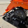 Bolted eccentric housing of the Wolverine E-VPC06 compactor, grease fitting, welded black baseplate frame