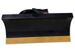 Black Wolverine M-DB43 dozer blade for mini skid steer, bolt-on yellow cutting edge and hydraulic hoses