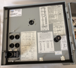 Inside of the enclosure door with Eaton Cutler-Hammer Series A1 label, wiring diagrams and overload instructions
