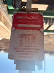 Namco Snap-Lock limit switch nameplate, EA 170-31100, with AC and DC ampere ratings