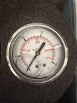 Face of the 0–25 bar and 0–350 psi pressure gauge in the case foam
