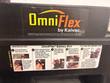 OmniFlex by Kaivac logo and operation label on the battery box