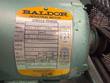Baldor single-phase motor nameplate: 1 HP saw duty, 115/230V, 3450 RPM, frame 56