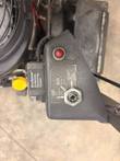 Handle control box: red indicator light, OFF/RUN/START key switch and EcoSense emissions monitor label