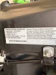 Emission control label: Amano Pioneer Eclipse, 603 cc LPG engine, date of manufacture 12-31-15