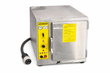 AccuTemp Steam 'N' Hold steamer with yellow control panel and black power cord, door closed