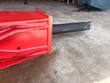 Chisel end of the red hydraulic breaker, close crop