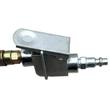 Air hose quick-connect plug with lever clamp-on chuck fitting