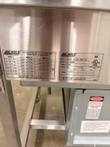 Eagle Group data plate, model YDCS5-CFURN-0018-00, 120 V, 1/2 HP, beside a NYC Department of Buildings approval plate