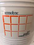 Thermolyne Cryo Biological Storage System label with orange grid logo on the dewar body
