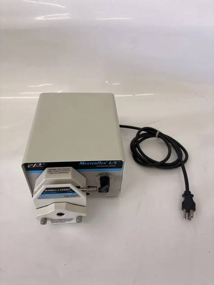Cole-Parmer Masterflex L/S Economy Drive with Easy-Load pump head, speed dial, power switch and coiled cord