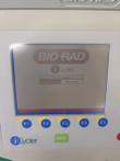 iCycler LCD screen showing a Bio-Rad User Logon menu, with F1-F5 buttons and Back key below