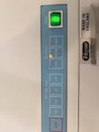 Stomacher control panel with lit green power switch, NORM speed lit and Tekmar Made in England labels