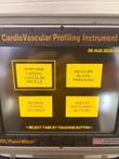 CR-2000 touchscreen menu: perform cardiovascular profile, measure blood pressure, review records, update settings